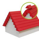 68-teiliges Dachsteine Set