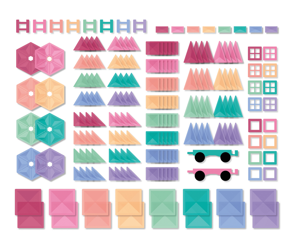 Connetix - Grundset Pastell