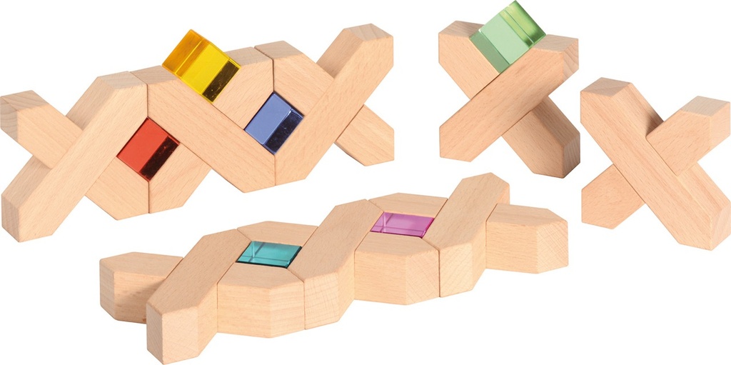 Holzbaukasten X-Blöcke