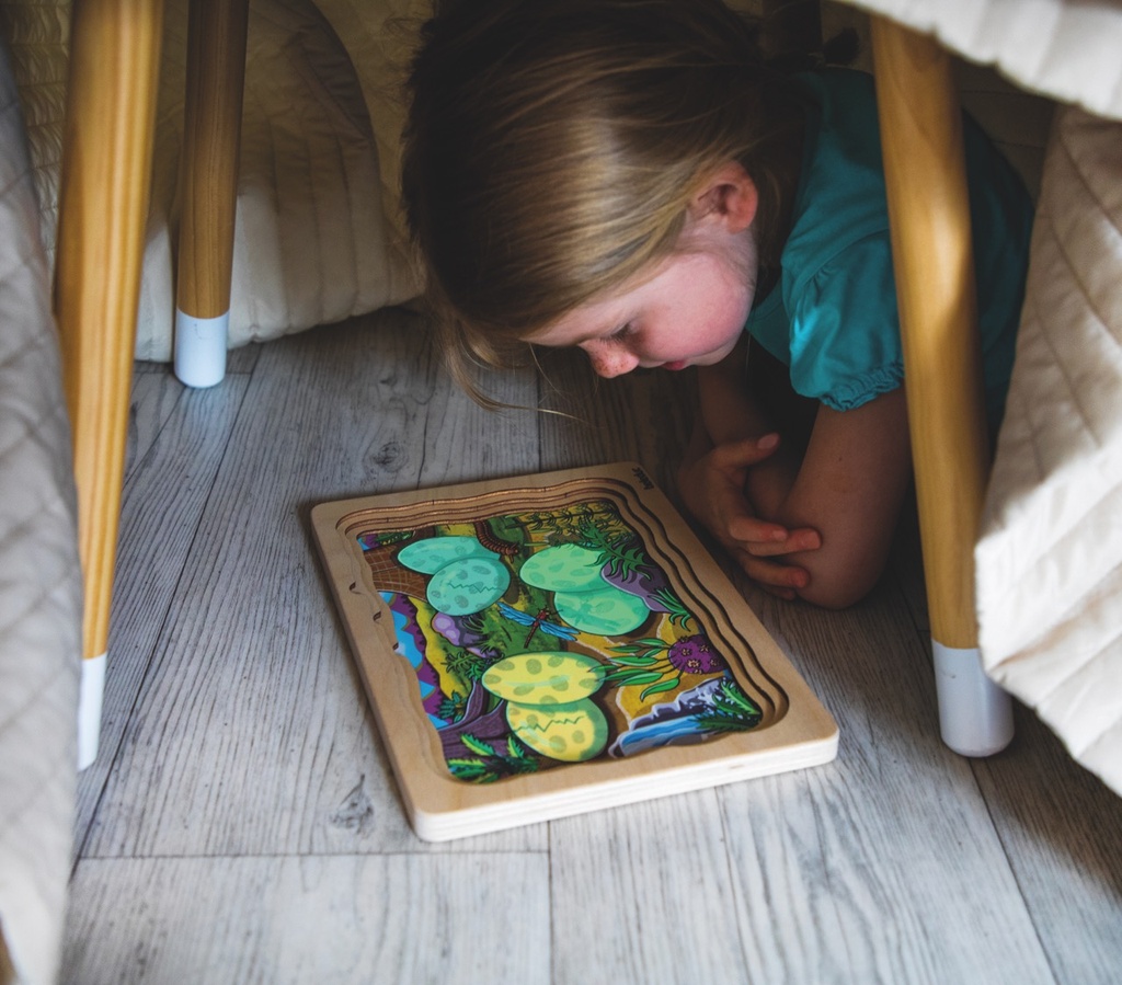 Lagen-Puzzle "Dinosaurier"