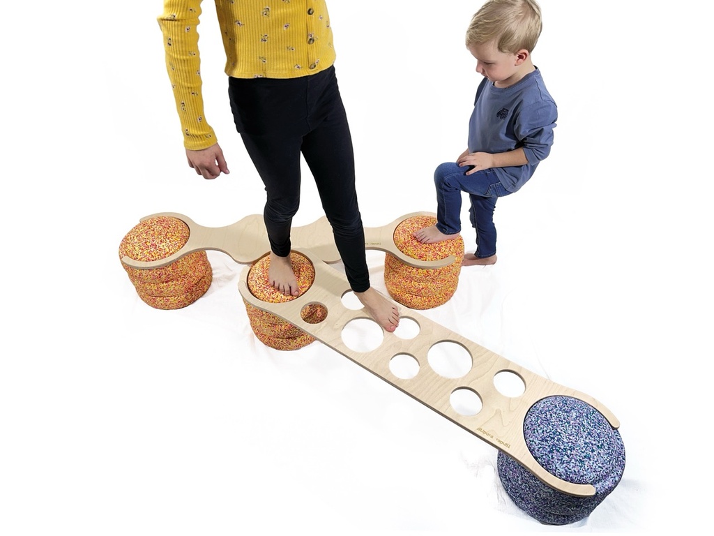 Balancebrücken 3er Set mit 2 Ringen