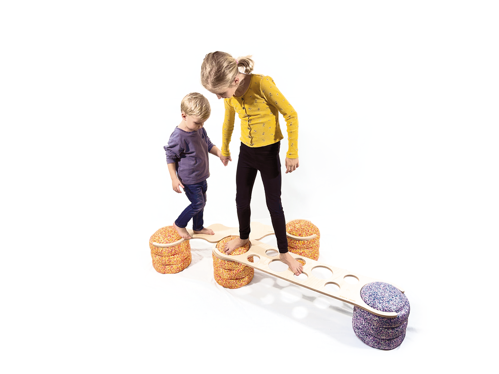 Balancebrücken 3er Set mit 2 Ringen