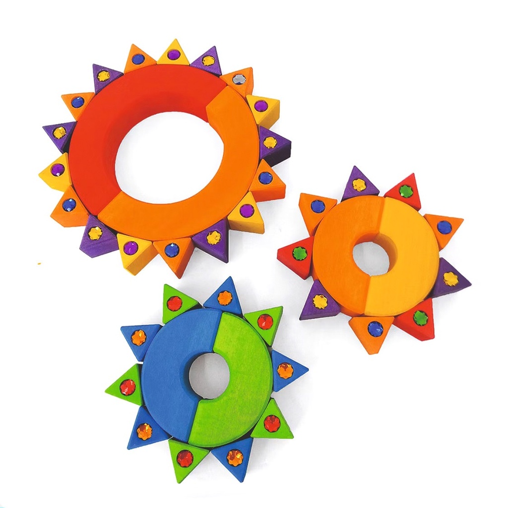 Große Dreiecke mit Funkelsteinchen