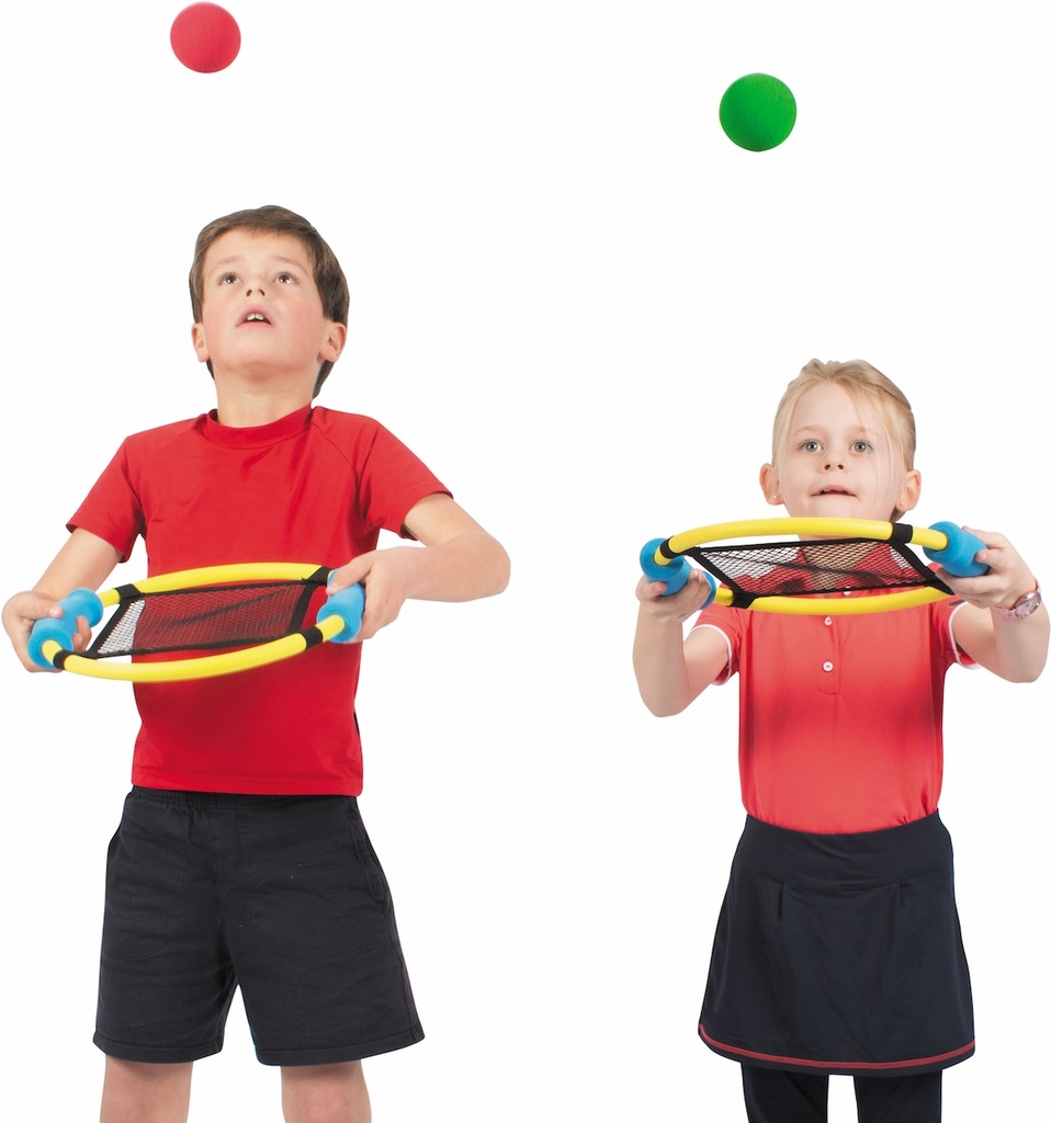 Netzballspiel (6 Ringe, 6 Bälle)