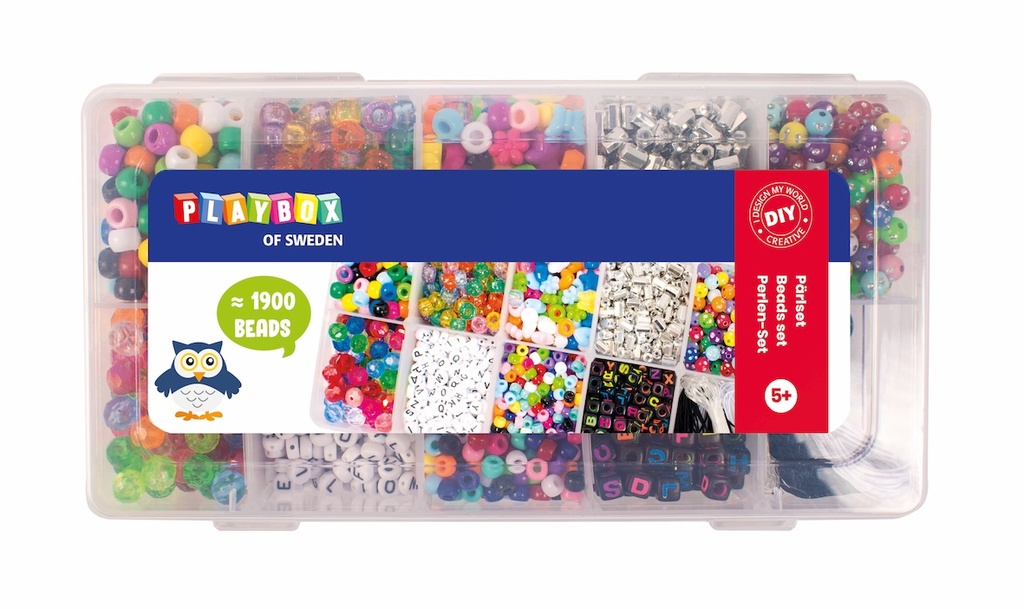 Kunsstoffperlen Set 1900 Teile