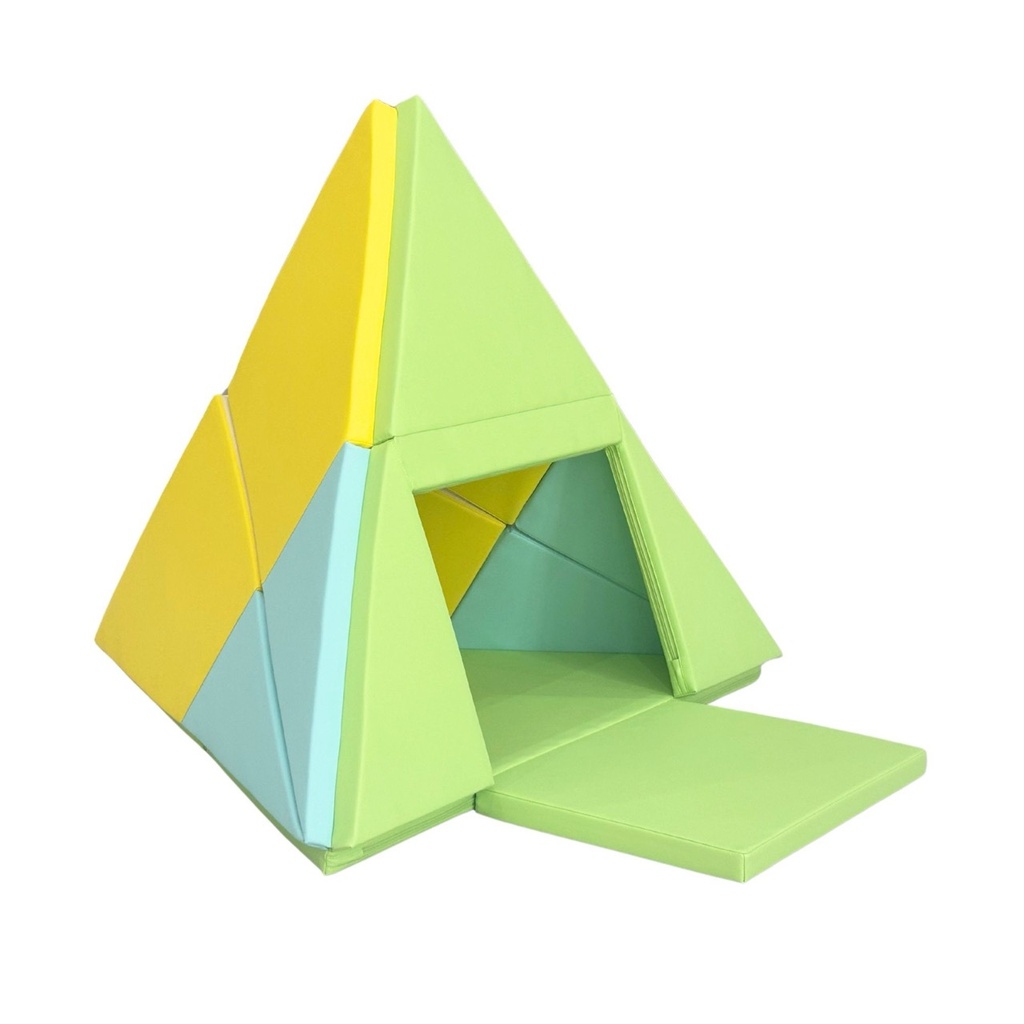 3-in-1 faltbare Spielmatte Tipi-Zelt & Boot