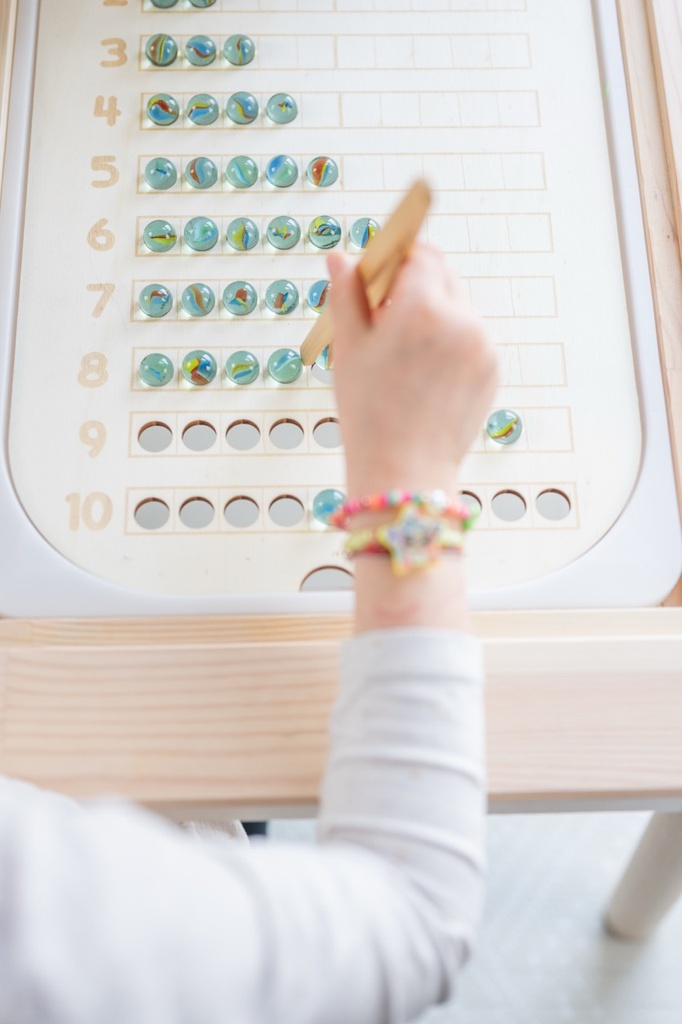 Zahlenplatte groß 1-10-Platte