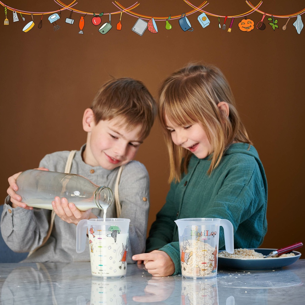 Batiloo-Messbecher: Kinderleicht nach Farben kochen & backen
