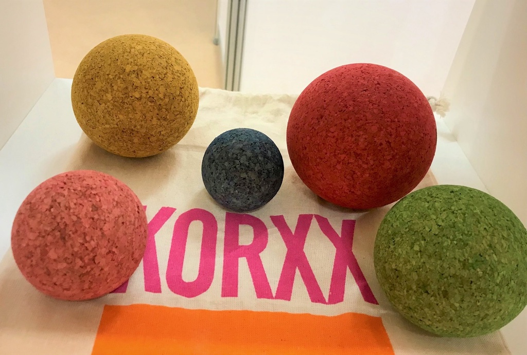 Korkbausteine - 42er bunte Halbe