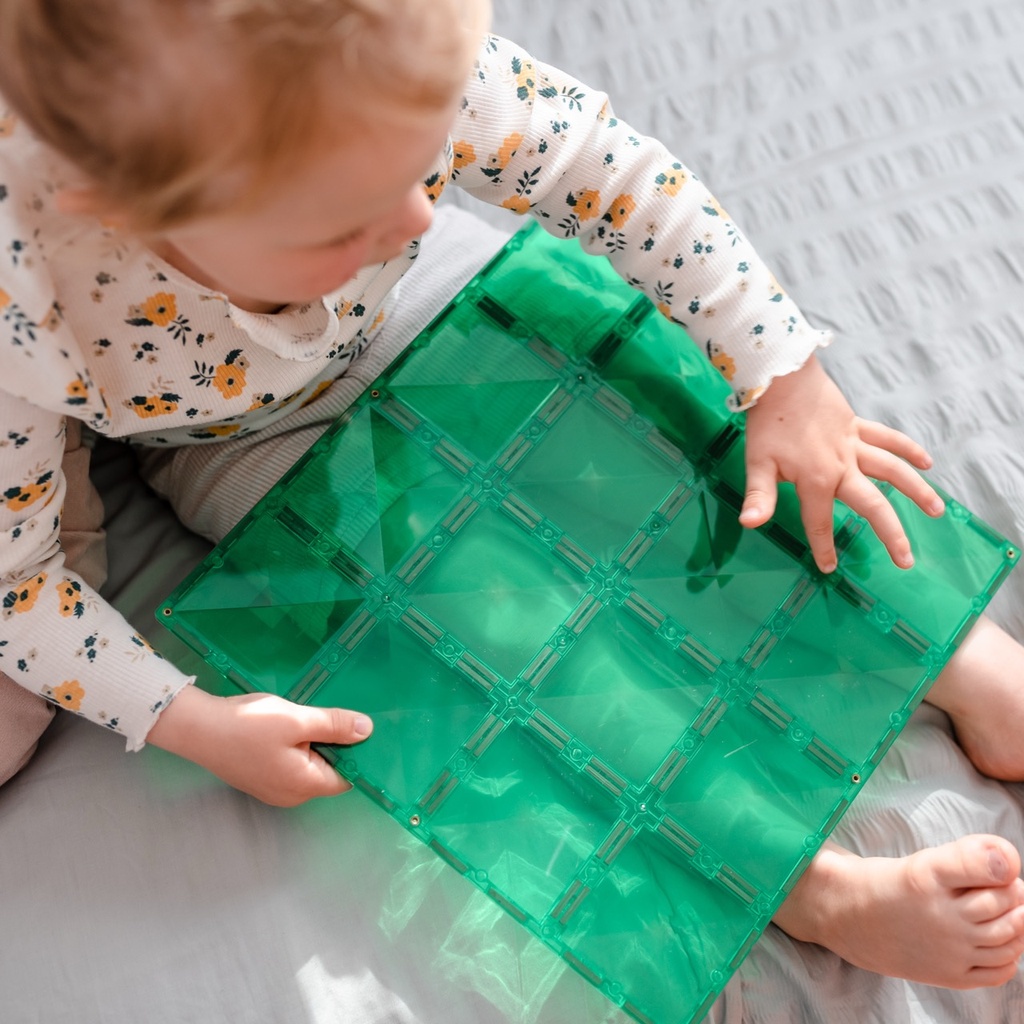Connetix - Bauplatten 2er - Blue & Green