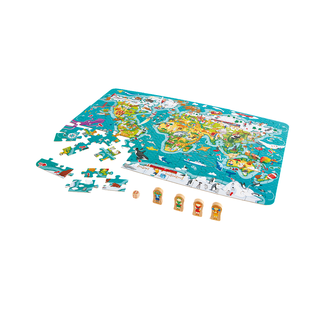 Puzzlespiel "Weltreise"