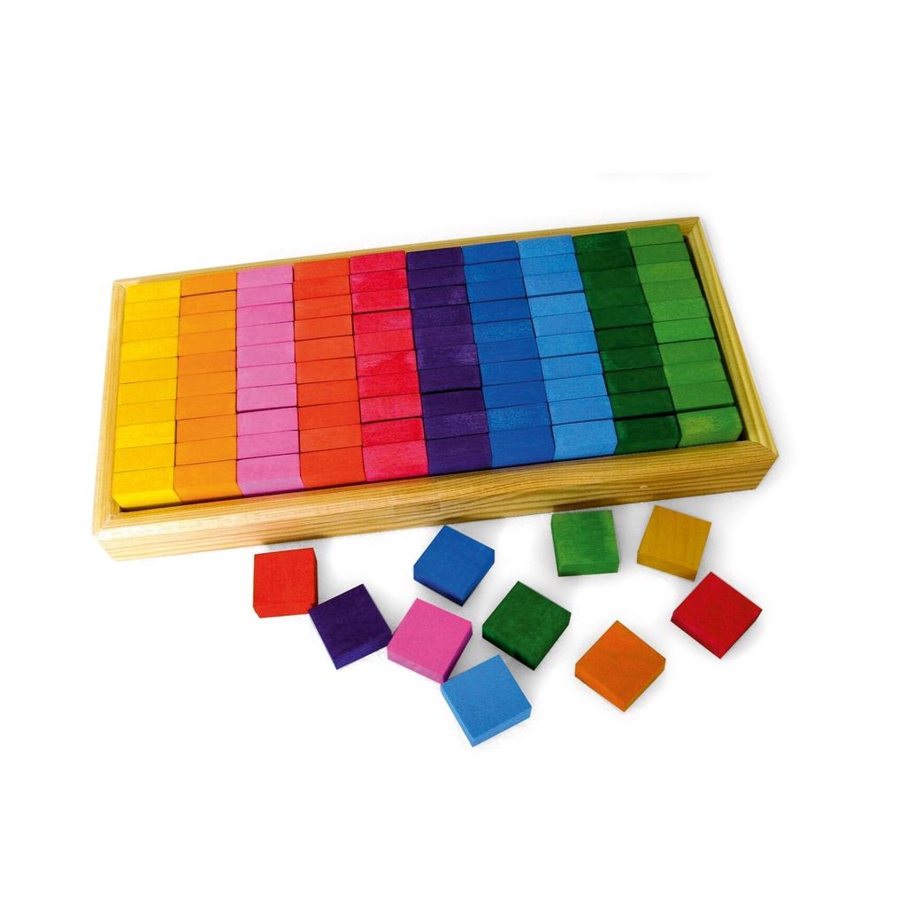 Bunte Mosaikhölzer