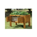 Hochbeet mit Wurzelfenster