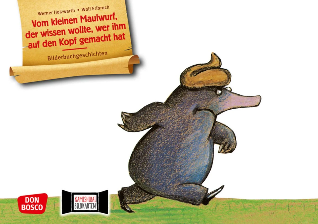 Kamishibai - Vom kleinen Maulwurf, der wissen wollte, wer ihm auf den Kopf gemacht hat.