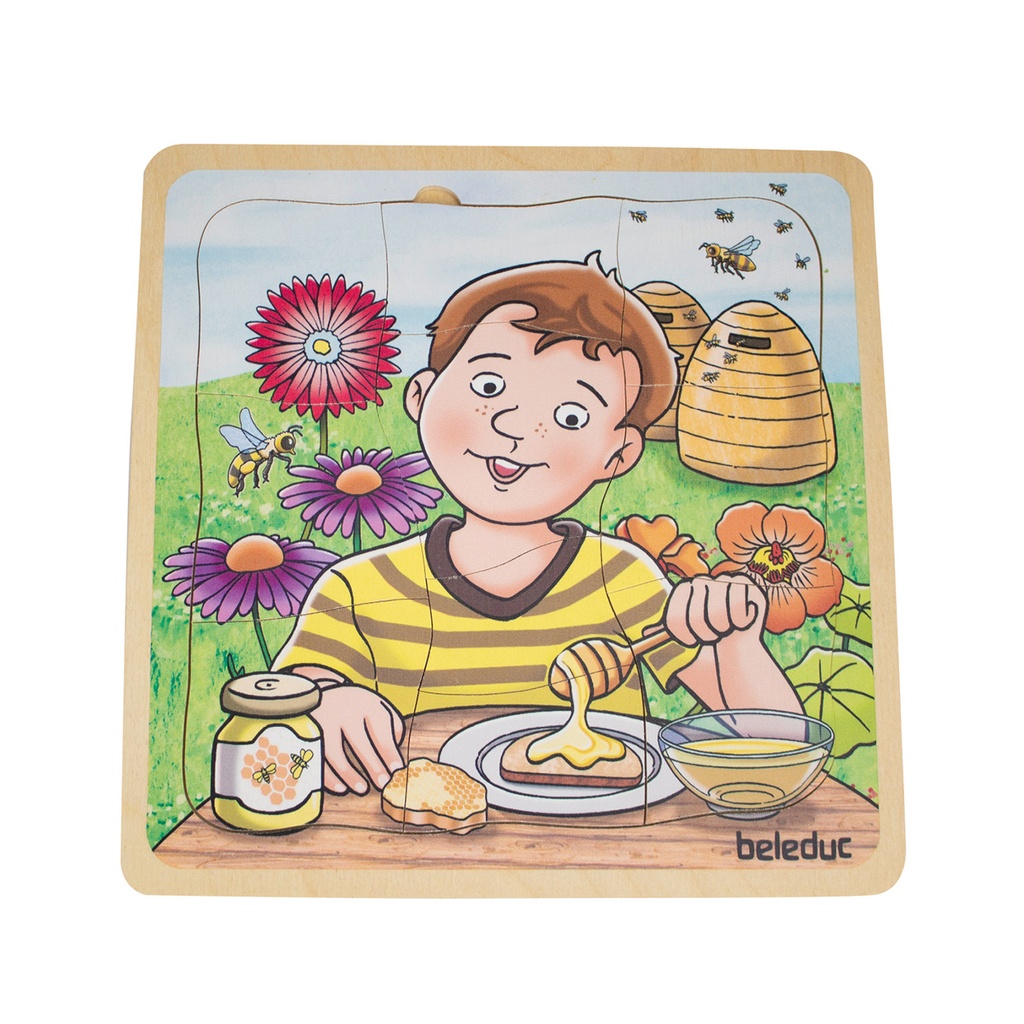 Lagen-Puzzle "Honig"