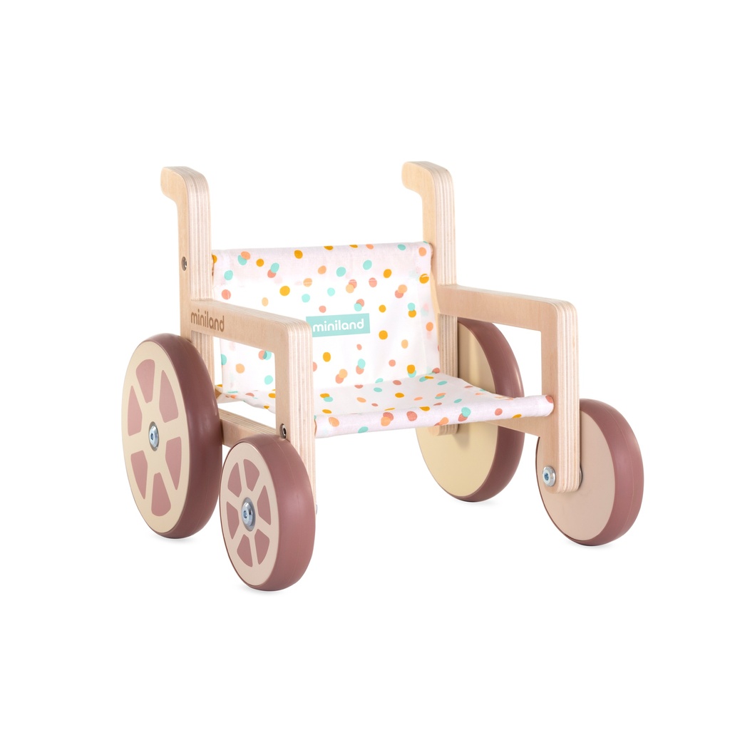 Puppen-Rollstuhl aus Holz