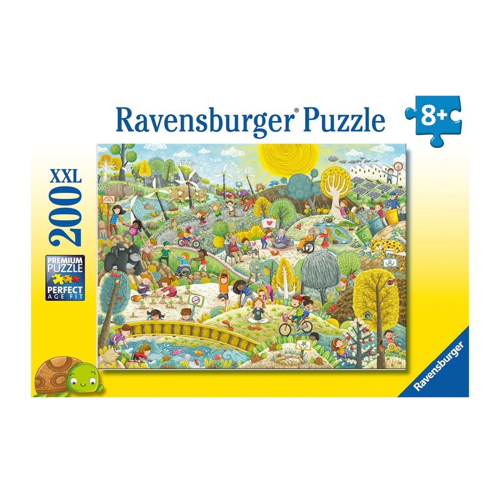 XXL Puzzle 200 Teile "Wir schützen unsere Erde"