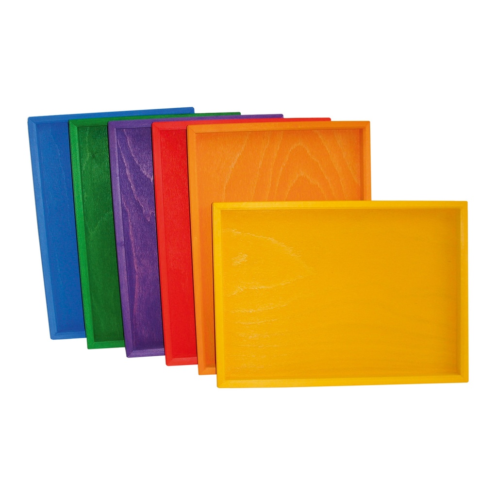 Lege-Tabletts bunt 6er Set