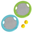 Netz Tamburin Spiel mit 2 Bällen