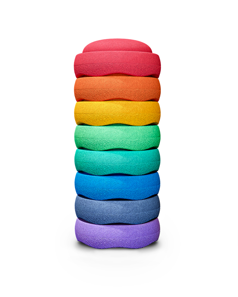 8er Set Regenbogen - Stapelstein® 