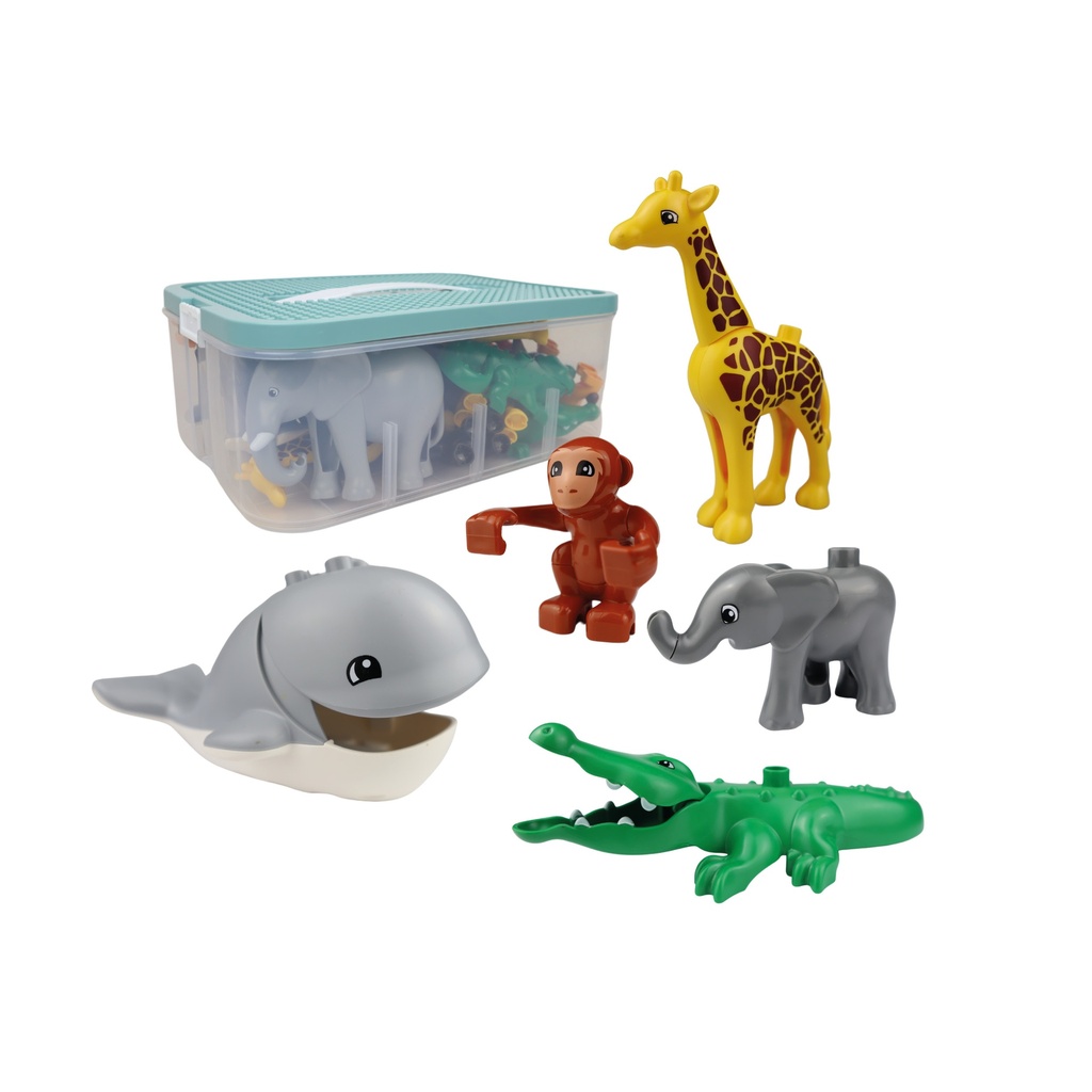 Klemmbausteine Junior Set - Zoo Tiere 