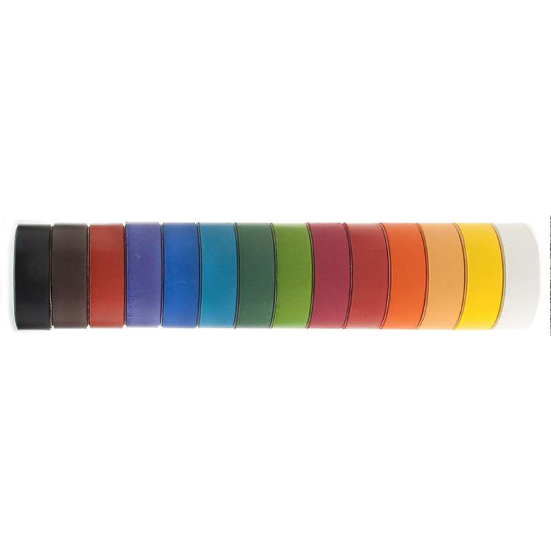 Tempera Farbblöcke - Ø 55 mm, 14 Farben