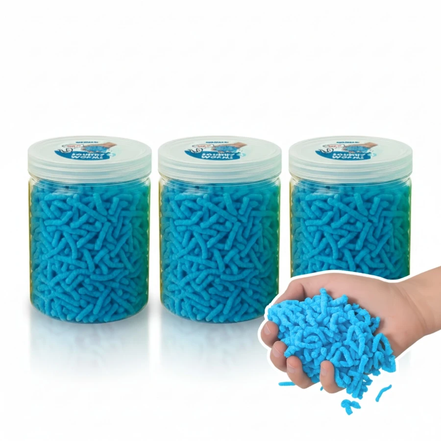 Sensorik Würmchen - 120g - blau 