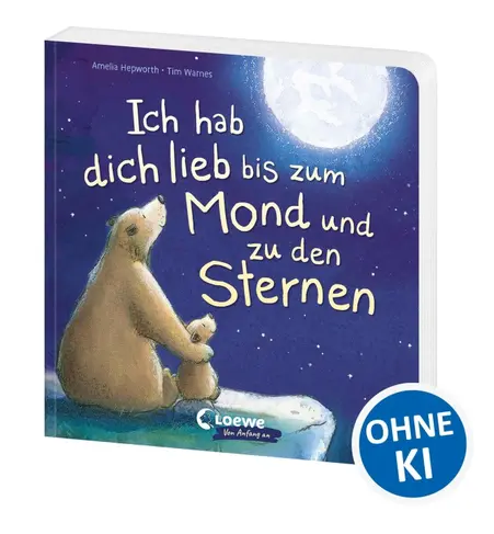 Ich hab dich lieb bis zum Mond und zu den Sternen