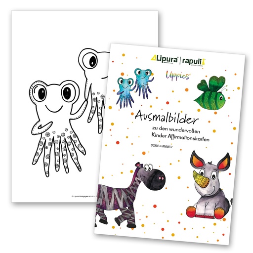 [109072] Uppies Affirmationskarten Malheft
