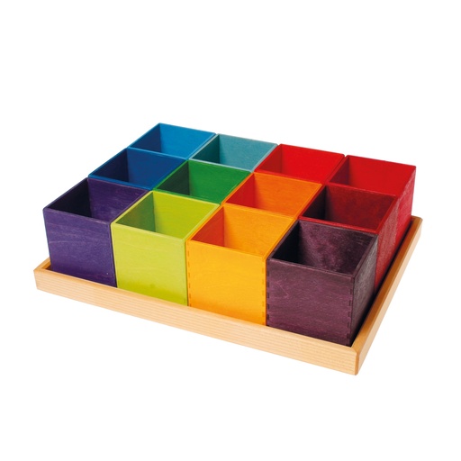 [103102] Regenbogen - Holzkisten 12er 