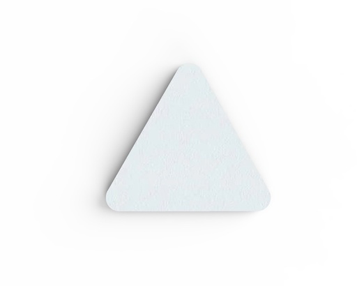 [115076] Selbstklebendes Akustikpaneel Dreieck WEISS - 8 Stück (61,75x4,5cm)