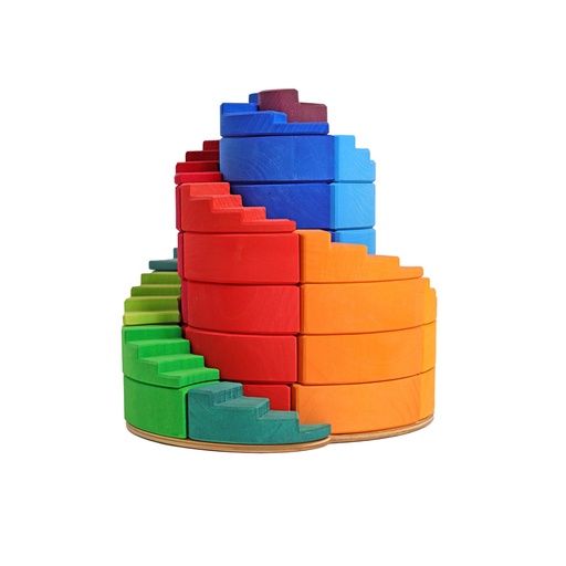 [103324] Regenbogen - Doppelläufige Stufenspirale
