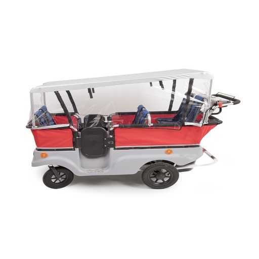 [112200] Regenschutz E-Turtle Kinderbus für 6 Kinder