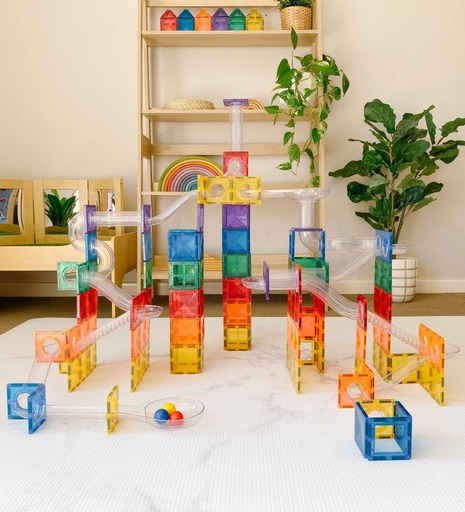 [103363] Connetix - Kugelbahnelemente Regenbogen