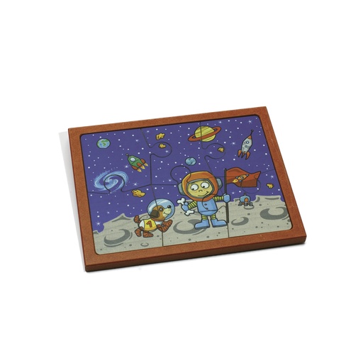 [101082] Holz-Puzzle - 6 Teile Astronaut