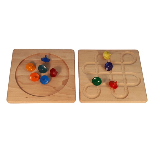 [W103448] Kreiselbrett + 10 Kreisel