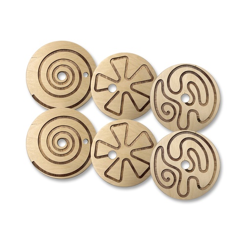 [AK85a] Feinmotorikscheiben 6er Set  