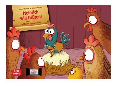 [4260694922194] Heinrich will brüten! Kamishibai Bildkartenset