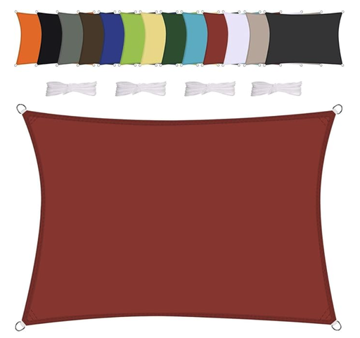 [W108310] Premium Sonnensegel Wasserdicht 4 x 4 - diverse Farben