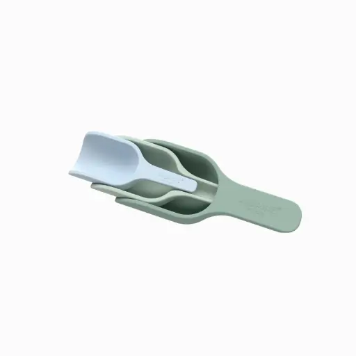 [106313]  Silikon Schaufeln- 3er Set - grün/blau