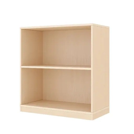 [110212-01] Regalschrank 79 cm - 2 Fächer, mit Holzsockel