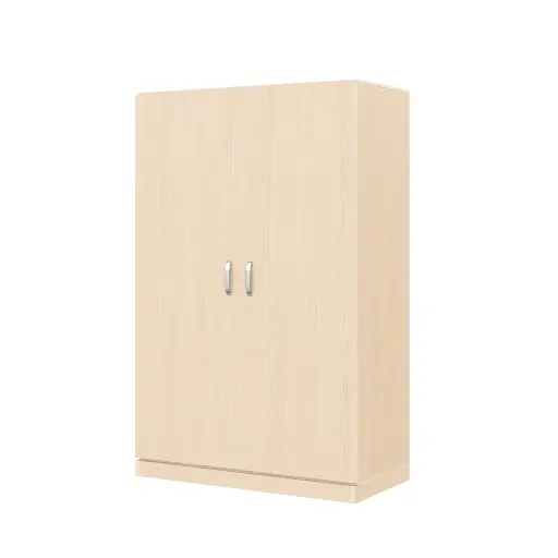 [110200-01] Regalschrank 120cm - 2 Türen, mit Holzsockel