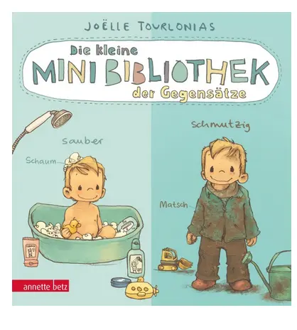 [978-3-219-12057-8] Die kleine Mini-Bibliothek der Gegensätze - Ein Pappbilderbuch über Gegensätze (Die Mini-Bibliothek der Wörter)