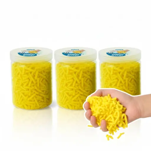 [106316] Sensorik Würmchen - 120g - gelb 